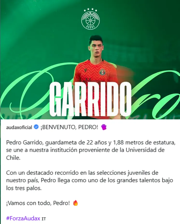 El movimiento de Audax ilusiona a Colo Colo.