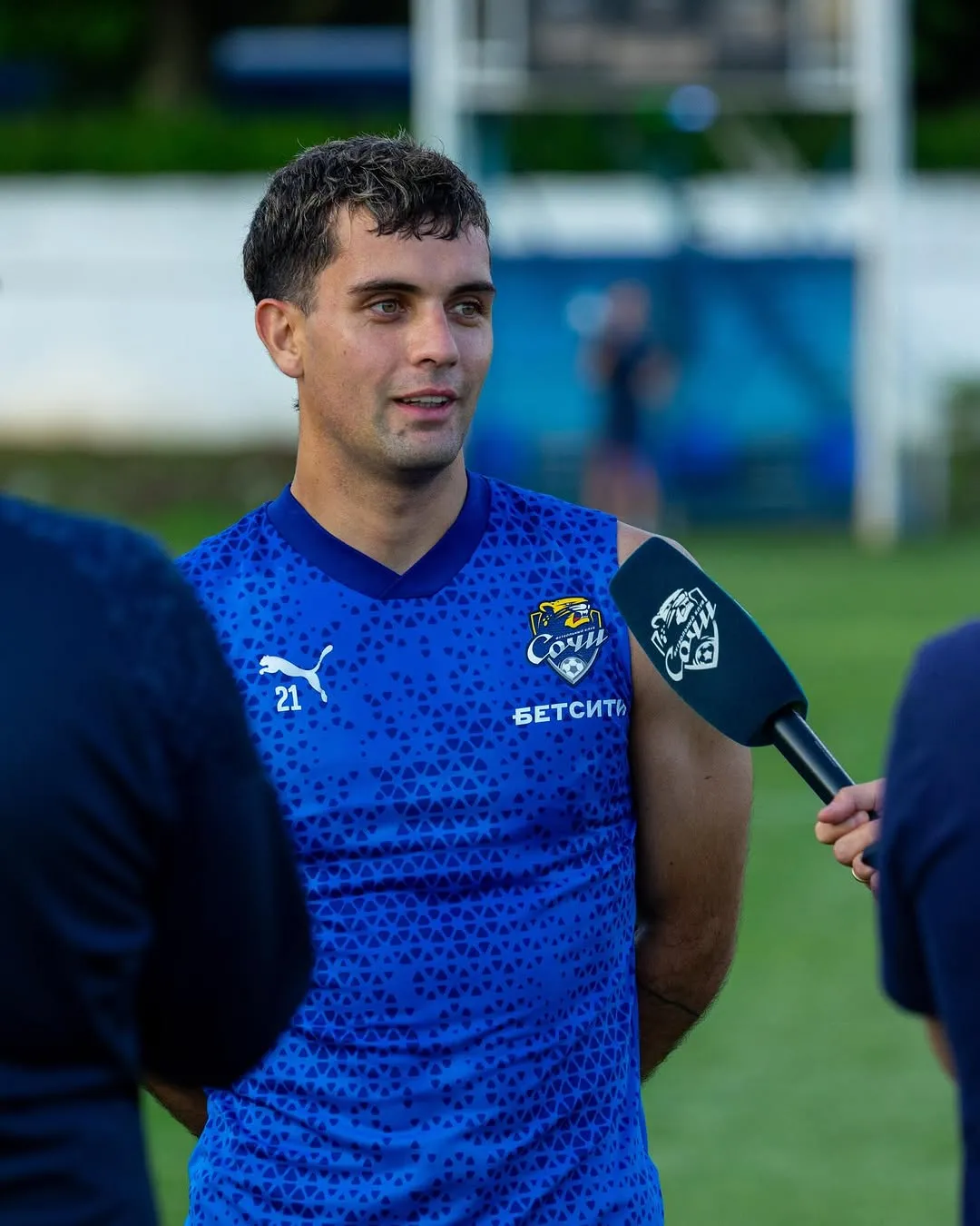 Ignacio Saavedra como jugador del Sochi de Rusia.