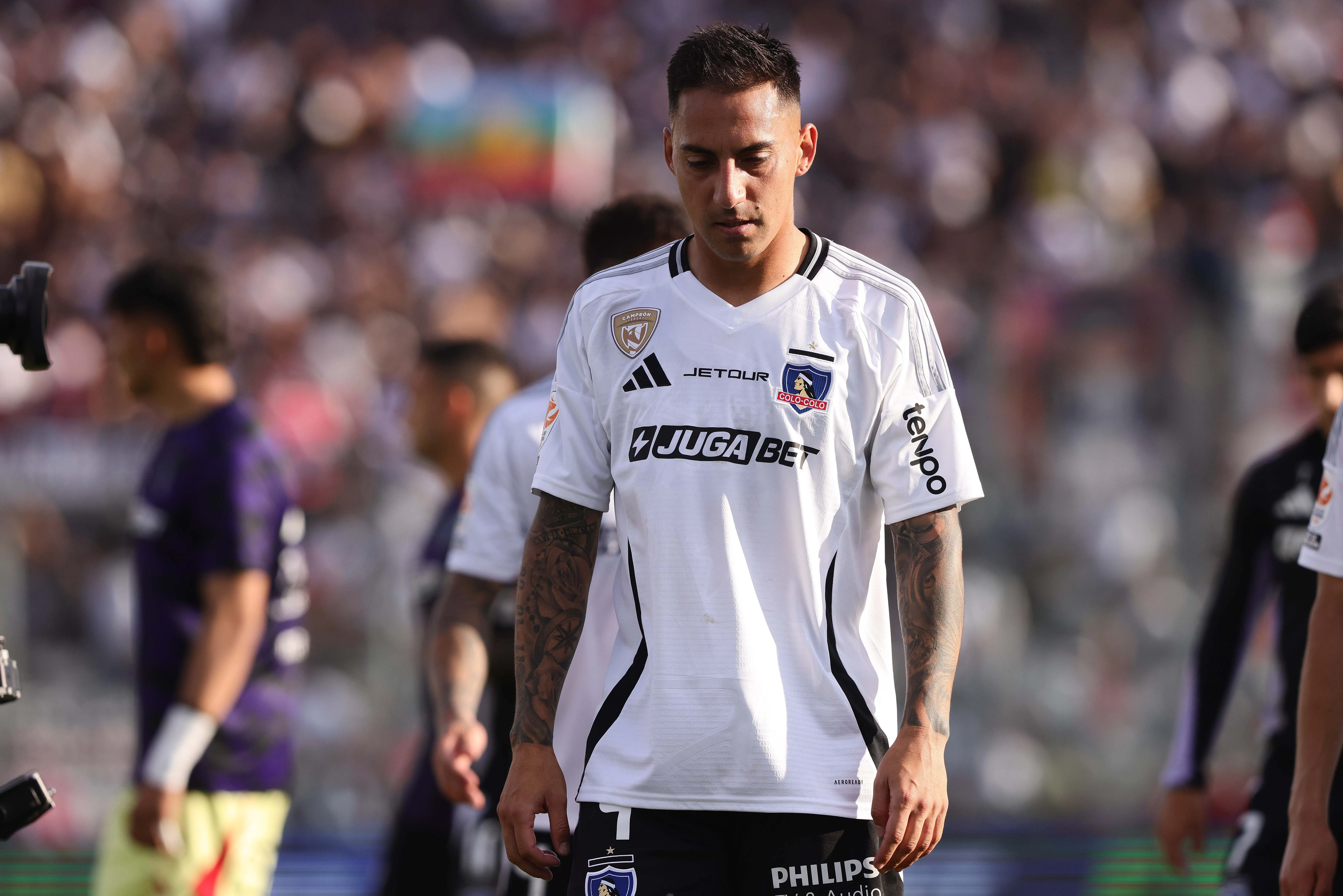 Javier Correa se refiere a su futuro en Colo Colo. Imagen:  Felipe Zanca/Photosport