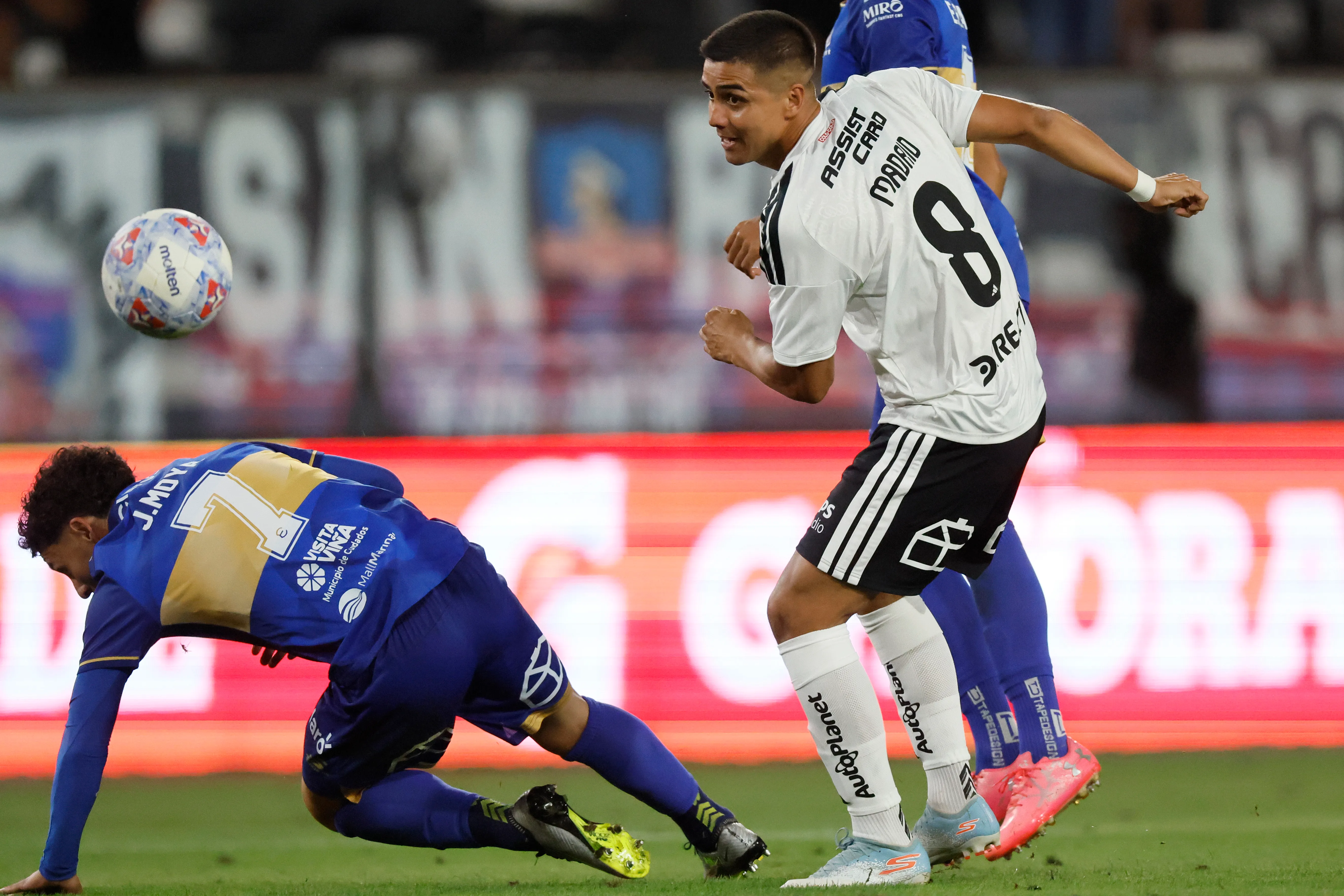 Madrid sumó sus primeros minutos oficiales con los Albos. Imagen: Andres Pina/Photosport