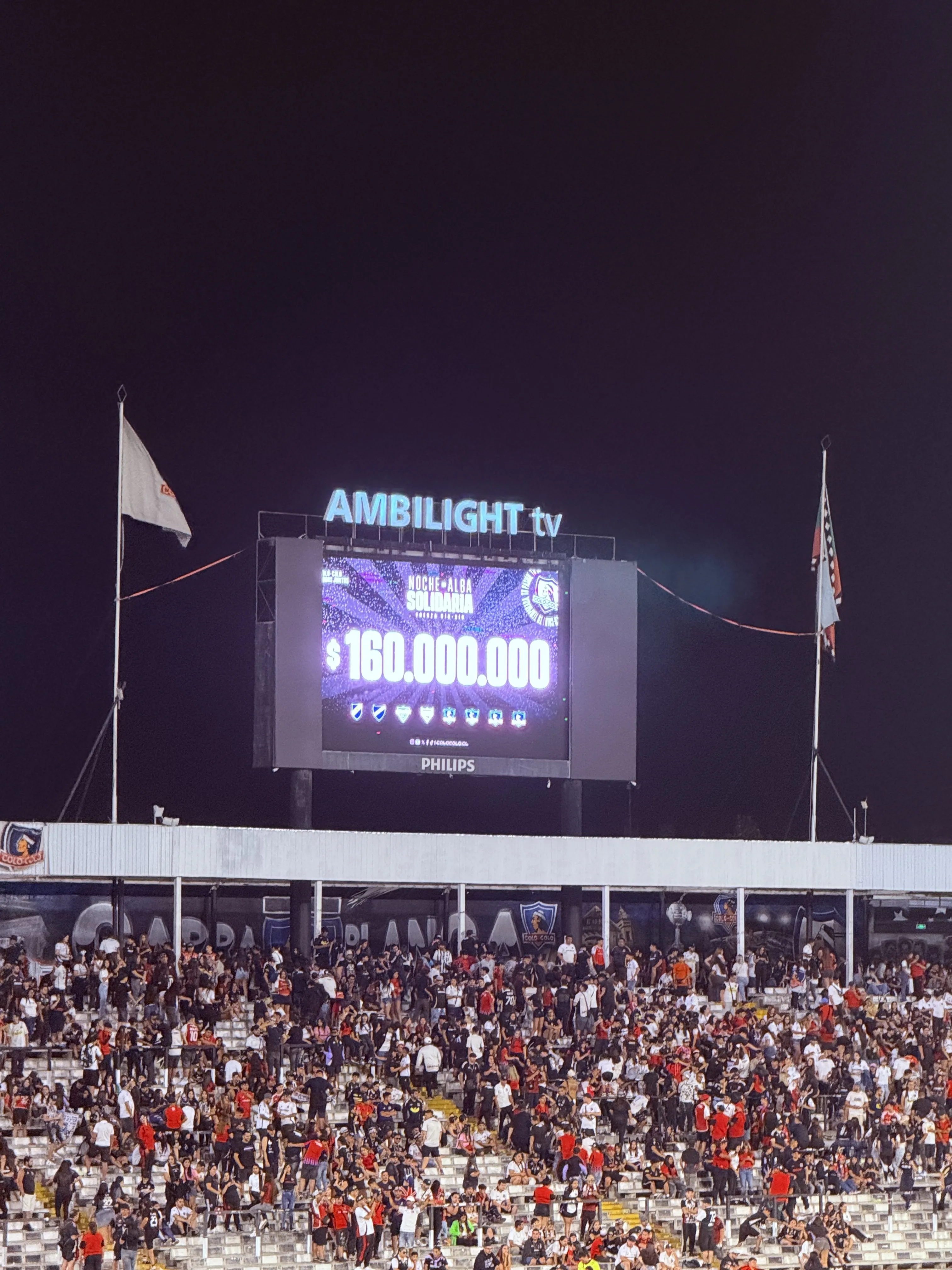 160 millones fue el monto recaudado por Colo Colo en la Noche Alba Solidaria.Imagen: Colo Colo Oficial