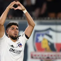 La alegría de Maxi Romero tras el gol del triunfo para Colo Colo