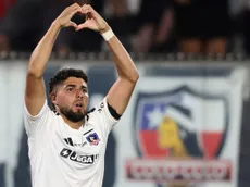 La alegría de Maxi Romero tras el gol del triunfo para Colo Colo