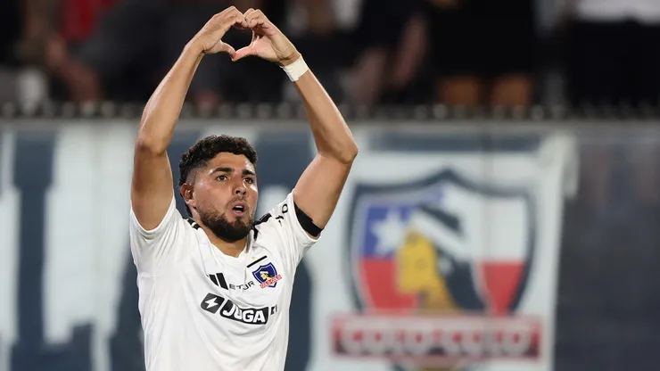 La alegría de Maxi Romero tras el gol del triunfo para Colo Colo