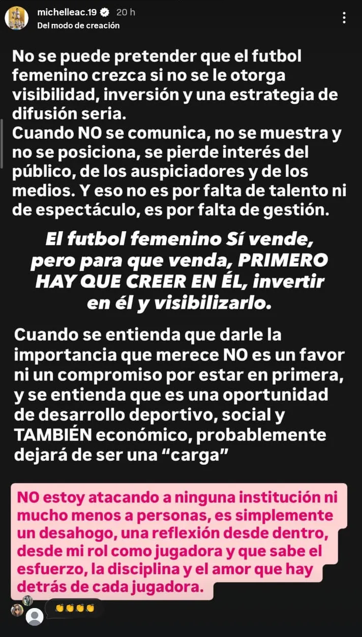 Las condiciones del fútbol femenino siguen generando críticas.