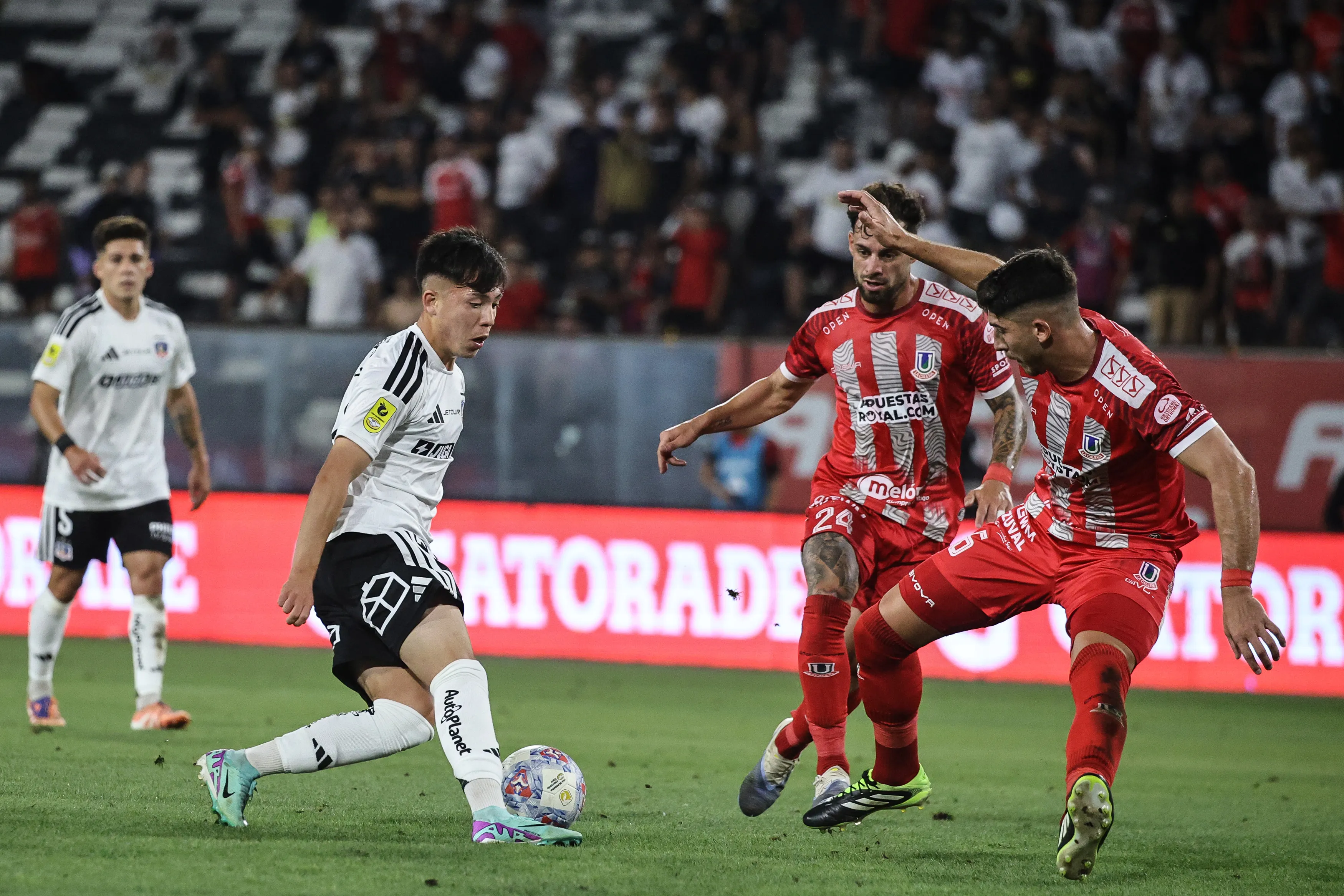 Leandro Hernández sigue sumando minutos Sub 21 en Colo Colo.Imagen: Diego Martin/Photosport