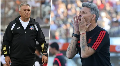 Claudio Borghi contradice a Fernando Ortiz en su reclamo contra el árbitro del Superclásico.