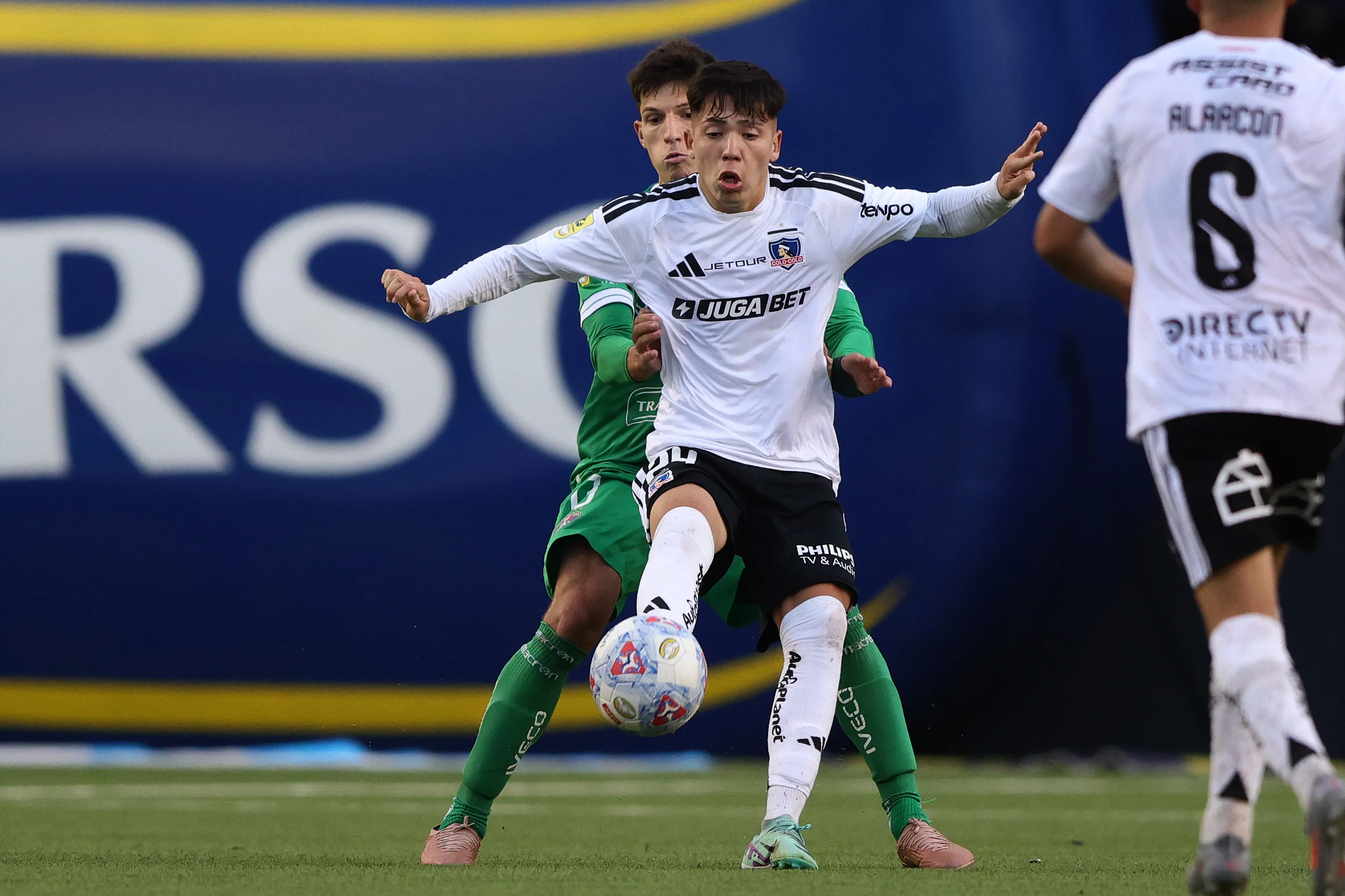 Leandro Hernández volvió a sumar minutos en Colo Colo.Imagen: Felipe Zanca/Photosport