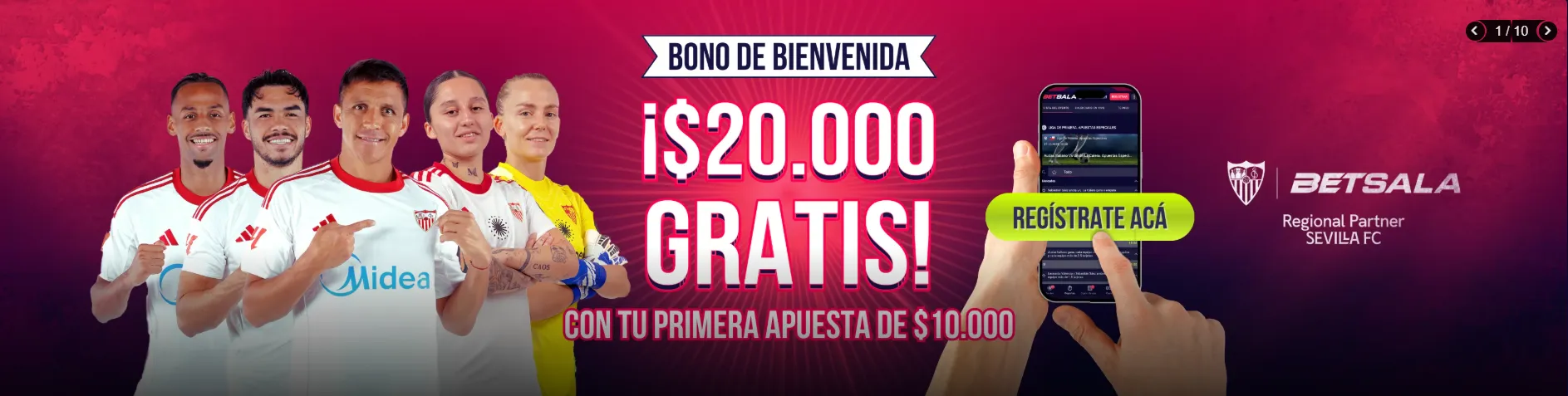 Betsala bono de bienvenida