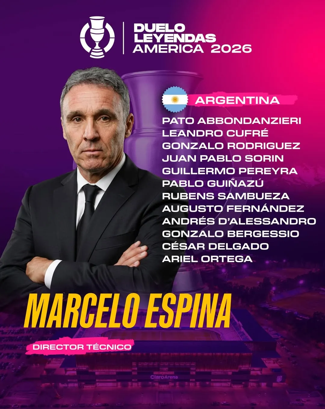 Marcelo Espina vuelve a Chile para el Duelo de Leyendas. (Foto: dueloleyendas)