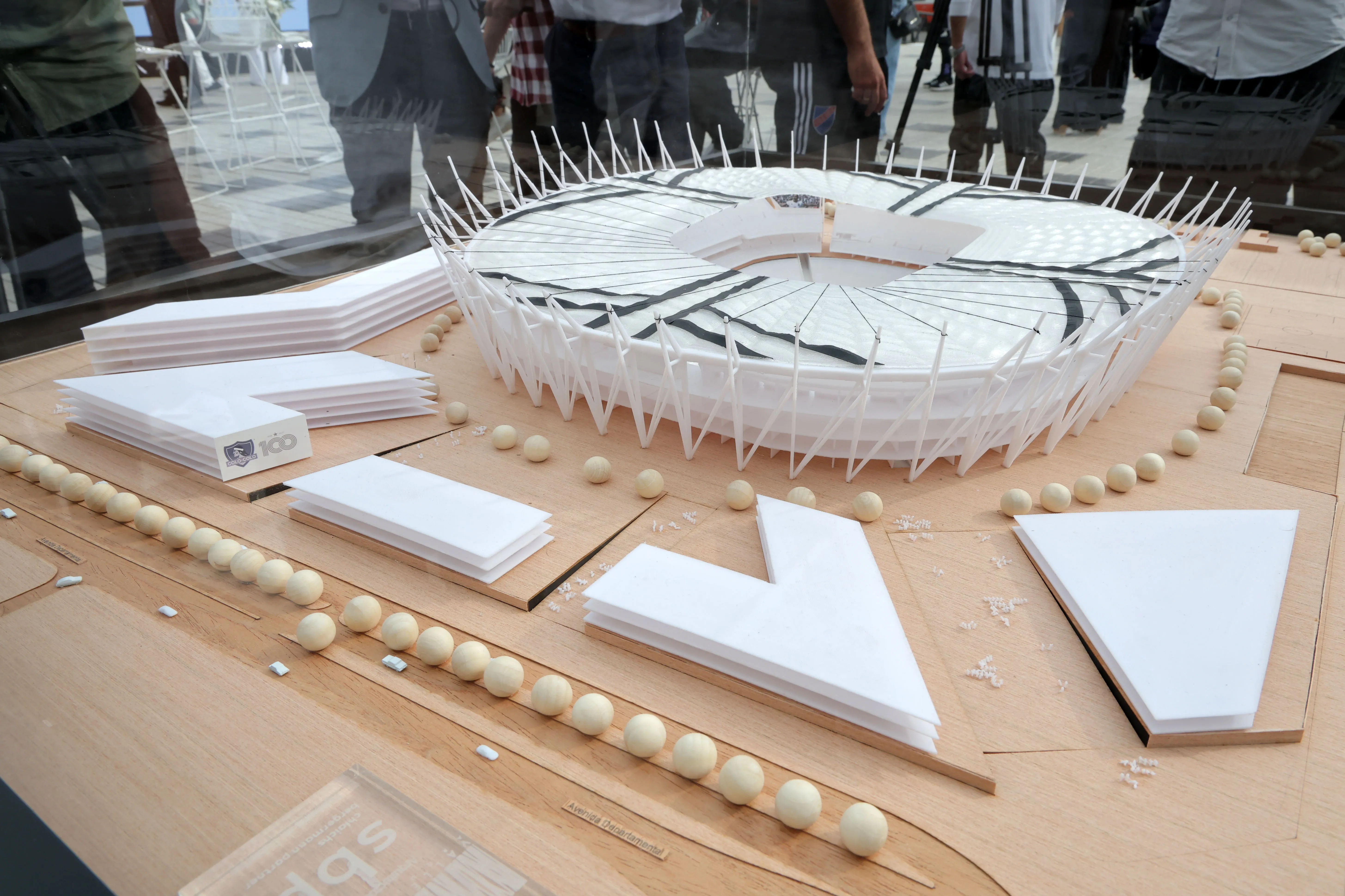 La maqueta del nuevo Estadio Monumental.Imagen: Javier Torres/Photosport