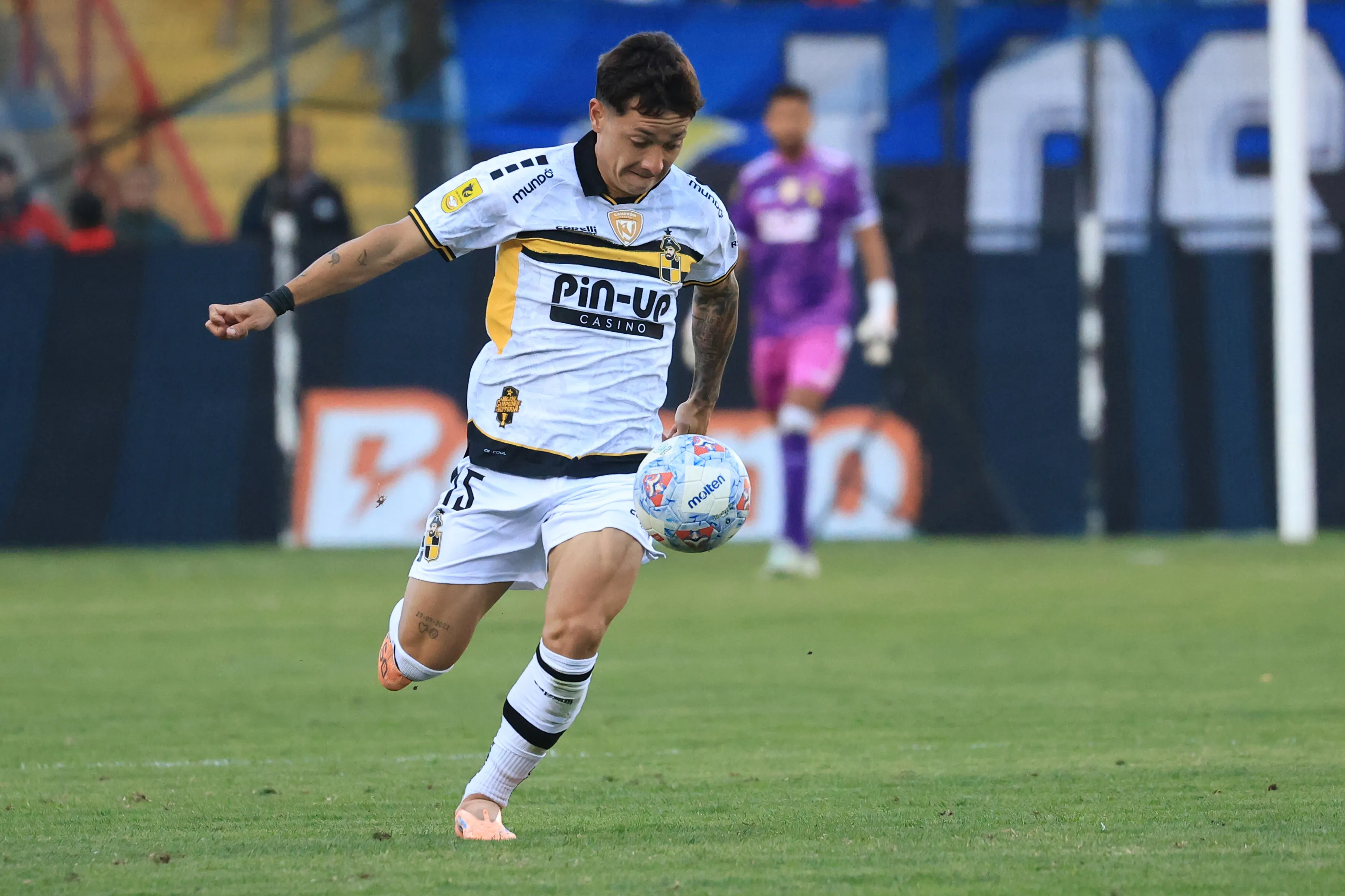 Cristián Zavala sumó asistencia esta tarde por Coquimbo Unido. Imagen: Eduardo Fortes/Photosport