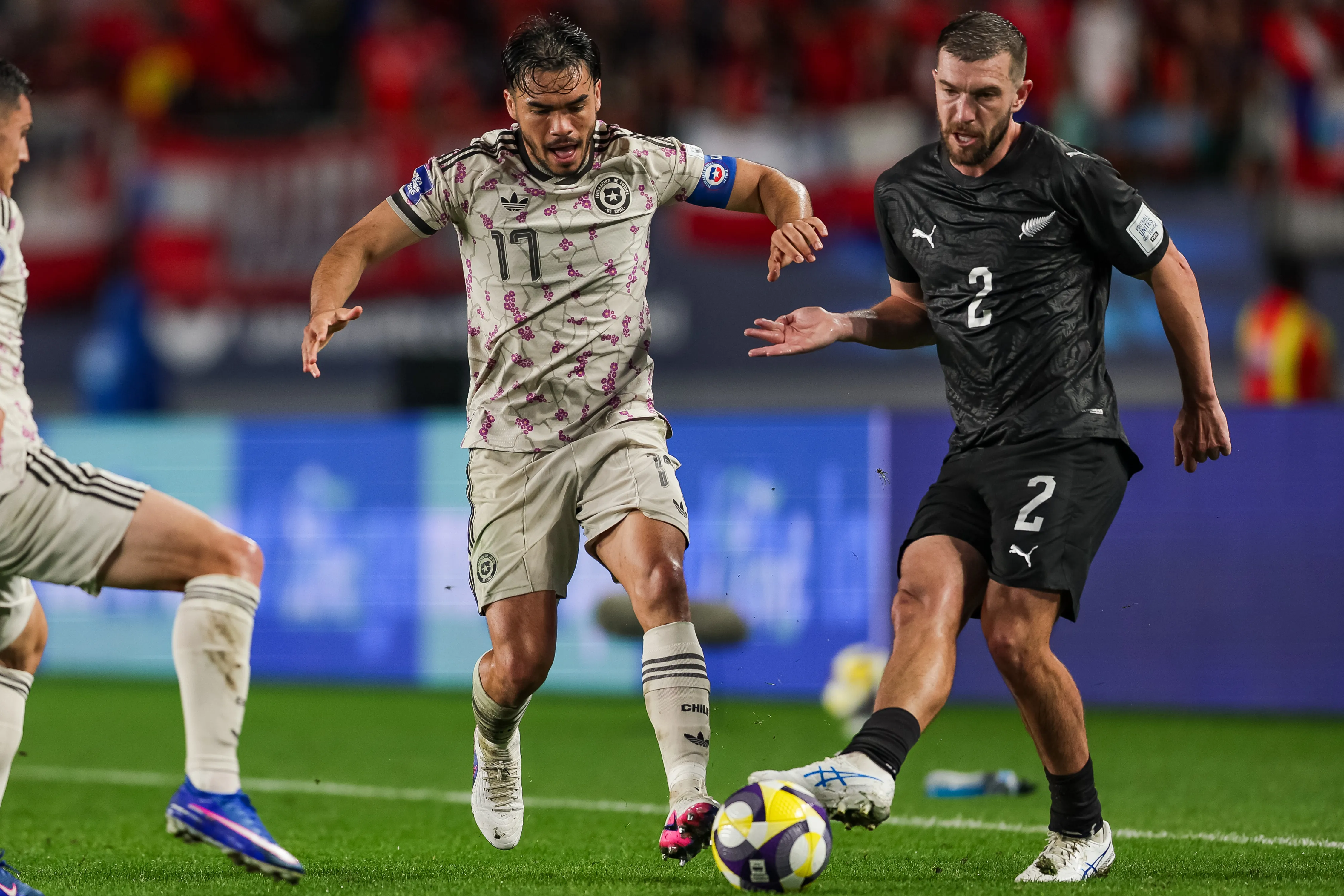 La Roja cayó ante Nueva Zelanda en el segundo partido del FIFA Series. Foto: Joshua Devenie/Photosport.