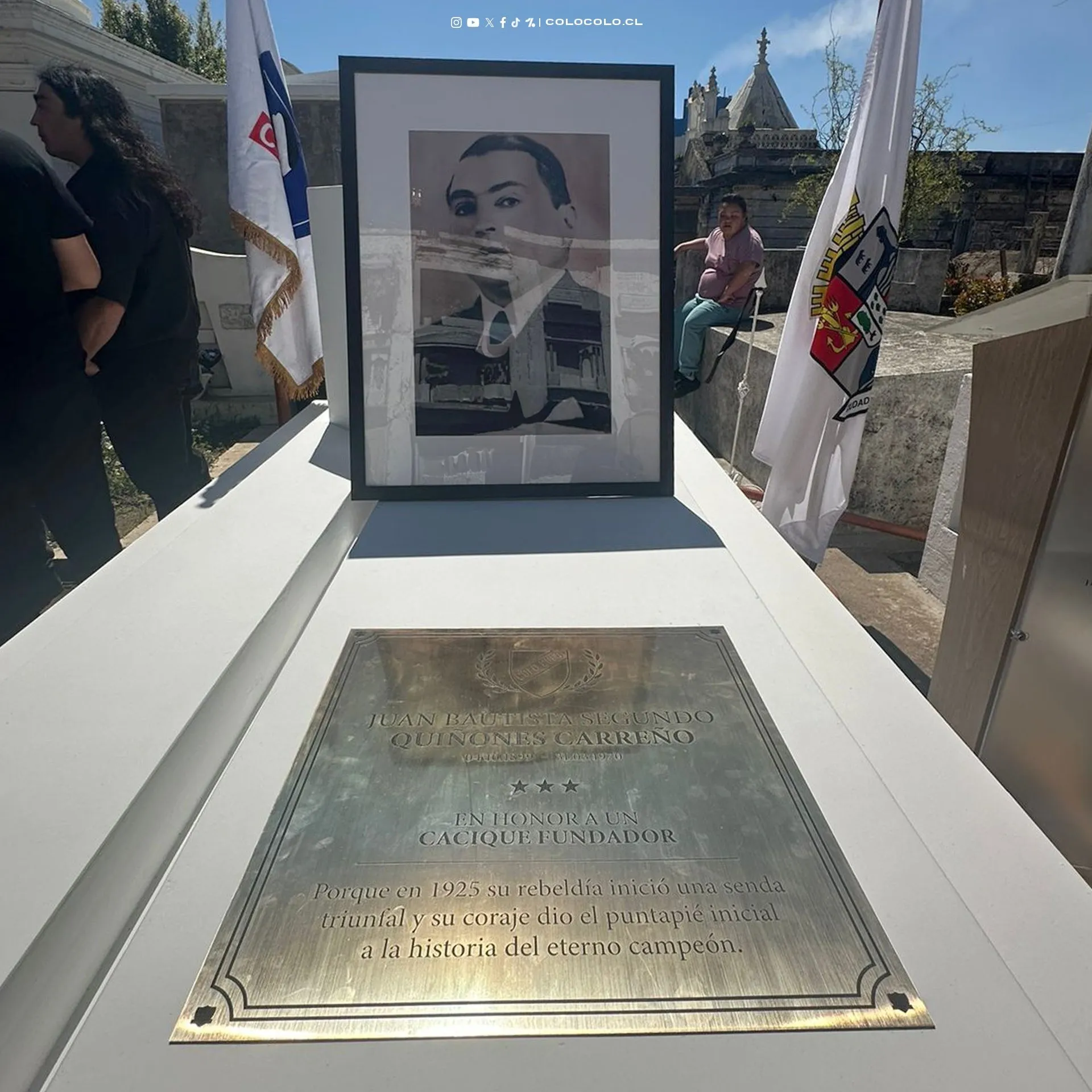 La tumba de Juan Quiñones en Constitución.