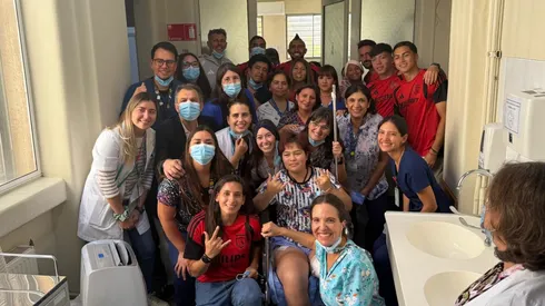 ¡Hermosa actividad! La especial visita en la que participaron jugadores de Colo Colo