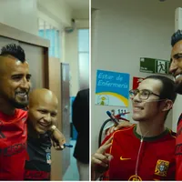 La emoción de Arturo Vidal tras linda visita de Colo Colo