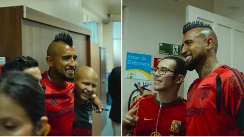 La emoción de Arturo Vidal tras la linda actividad que participó Colo Colo este martes.