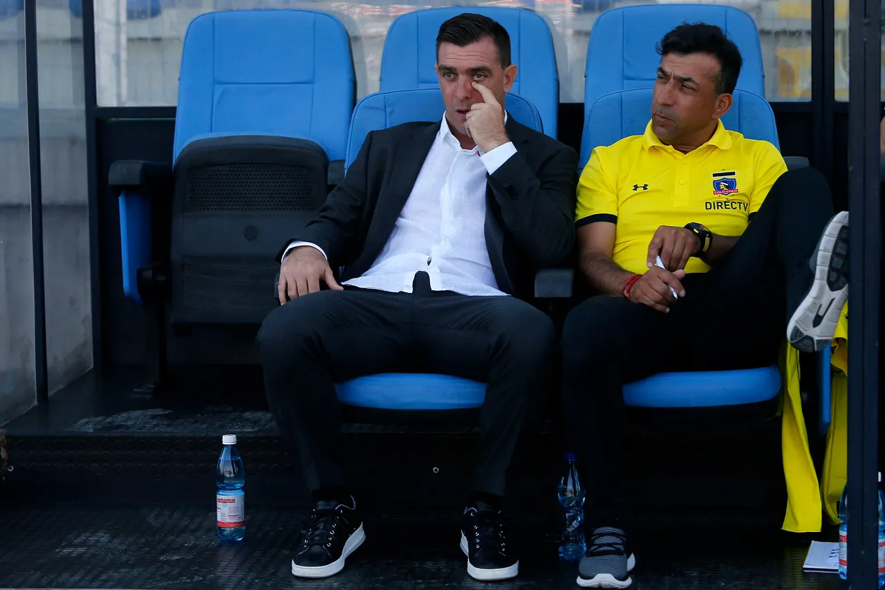 Agustín Salvatierra, a la derecha de Pablo Guede, descubrió a Diego Ulloa.Imagen: Paul Plaza/Photosport