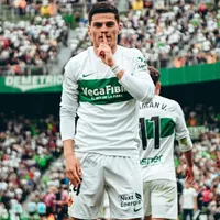 Ex Colo Colo: Lucas Cepeda celebra su primer gol en Europa con el Elche