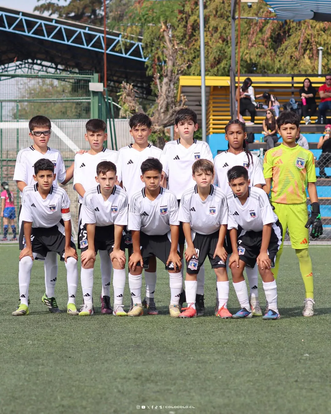 Formación de la categoría Sub 12. (Foto: colocolofutboljoven)