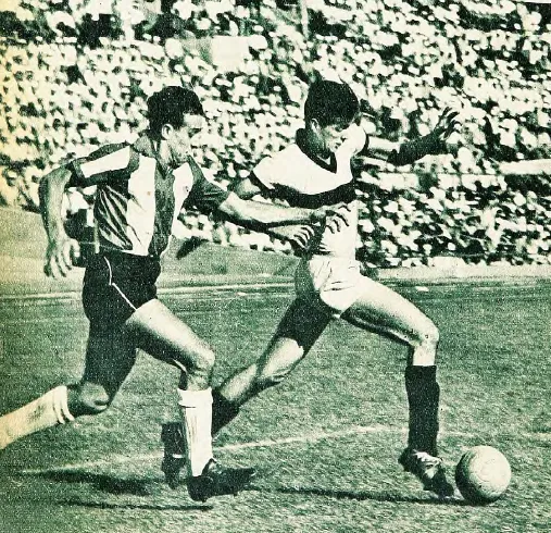 Colo Colo vs Olimpia en la Copa Libertadores 1961. | Imagen archivo.