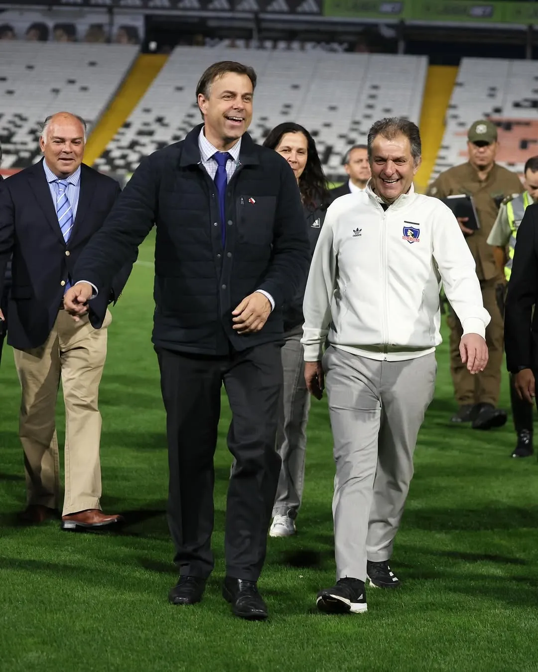Germán Codina visitó a Colo Colo en el Estadio Monumental