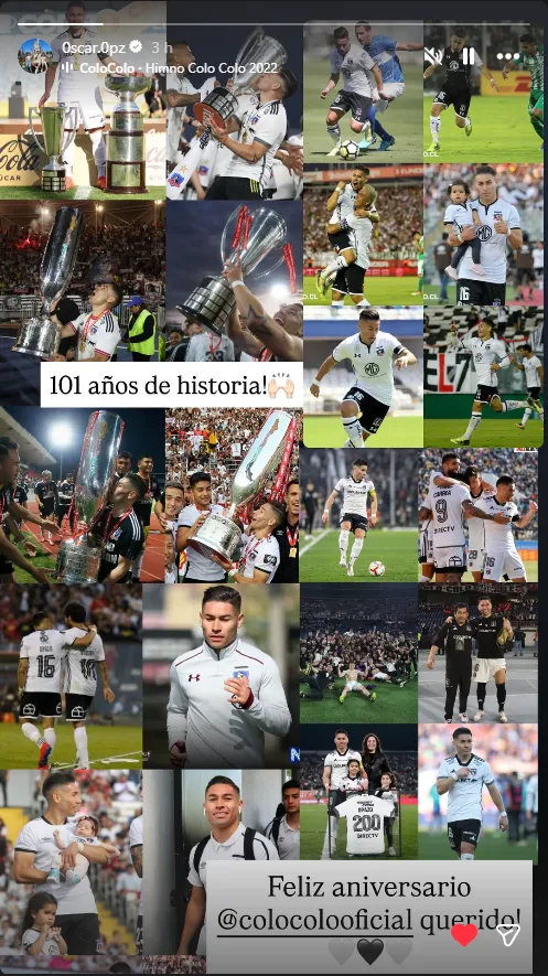 Saludo de Óscar Opazo.