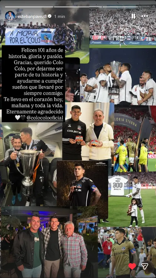 Saludo de Esteban Pavez.