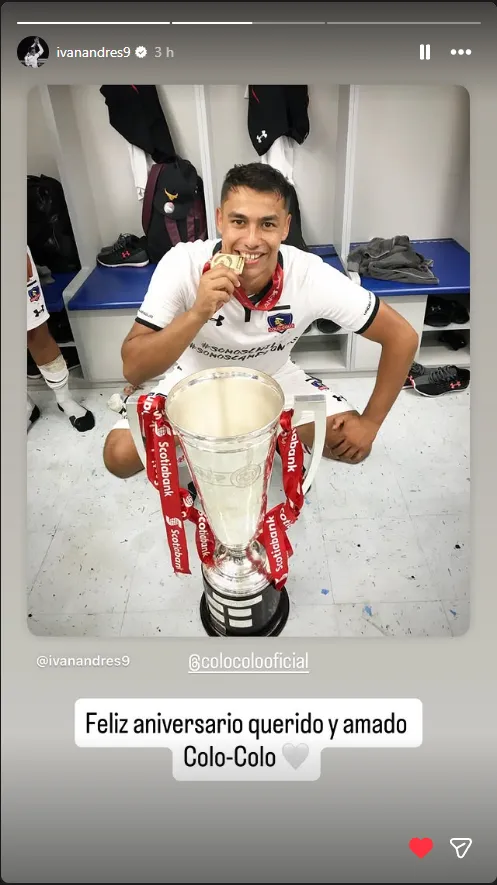 Saludo de Iván Morales.