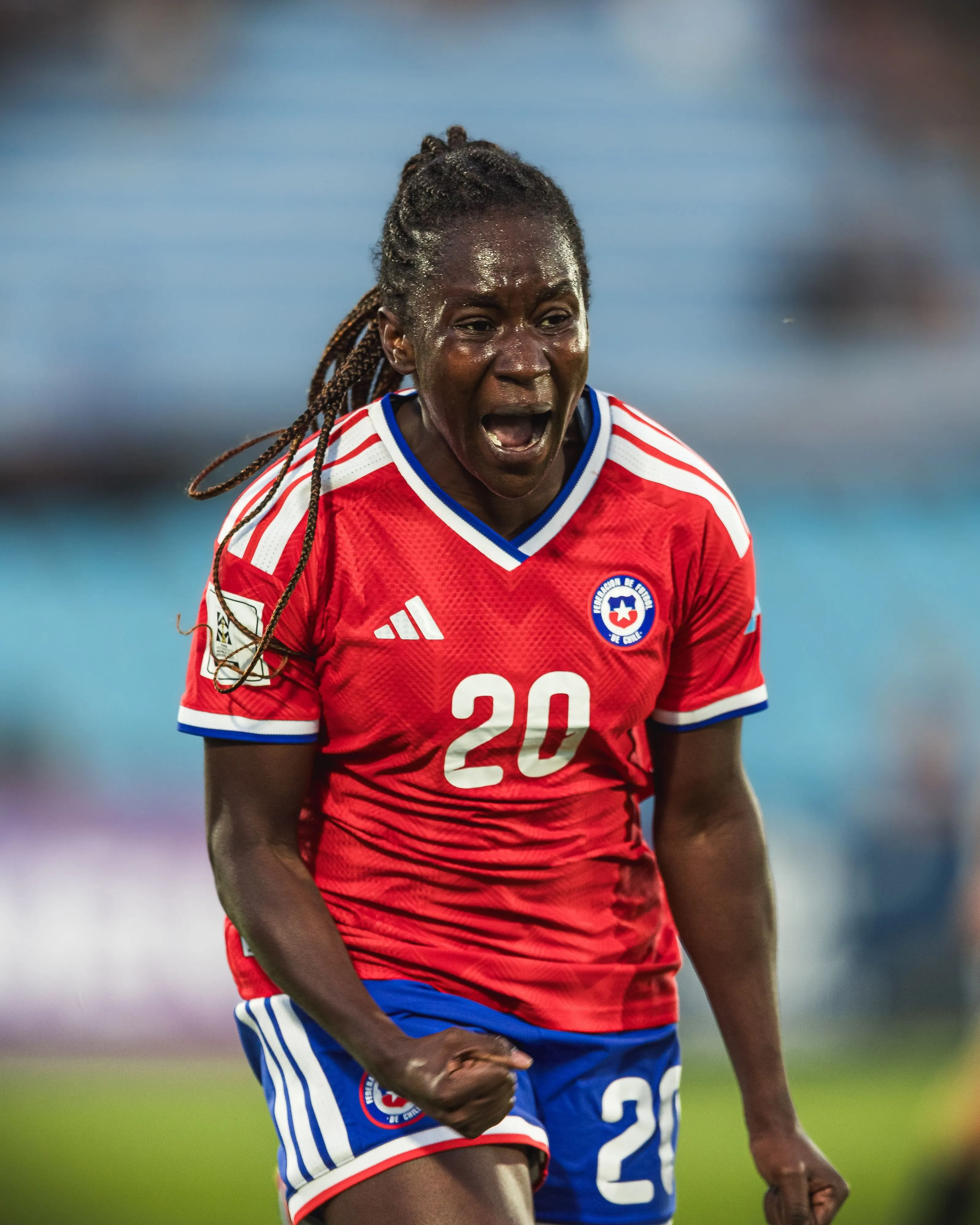 Mary Valencia fue figura en la Roja Femenina ante Uruguay. Foto: Fuji Croz – Comunicaciones FFCh