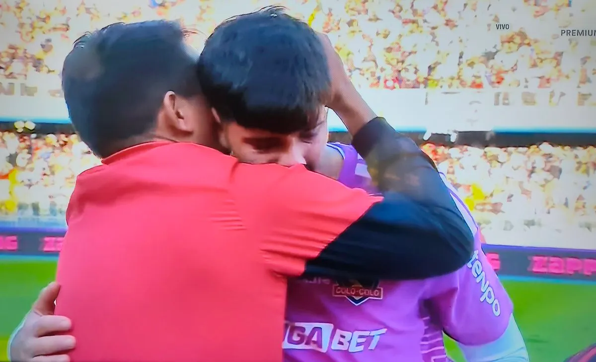 Maureira post partido. Imagen: Captura.