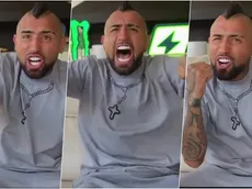 La eufórica celebración de Arturo Vidal en el triunfo de Colo Colo