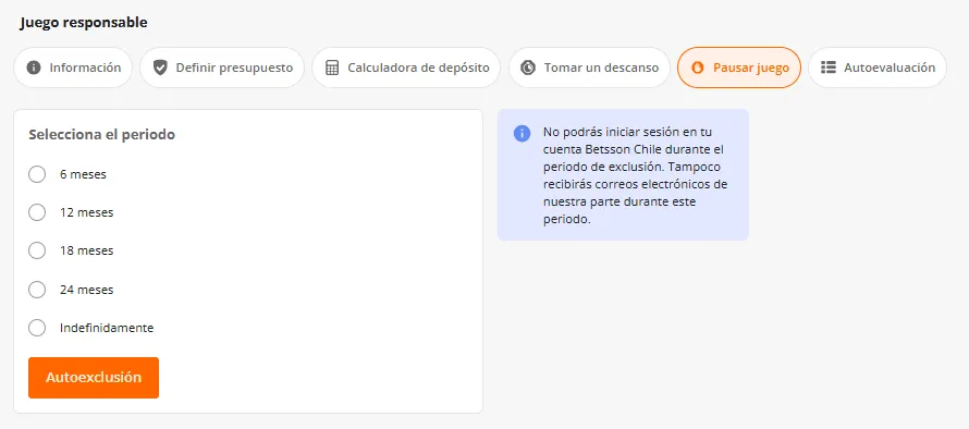 Autoexclusión en las apuestas