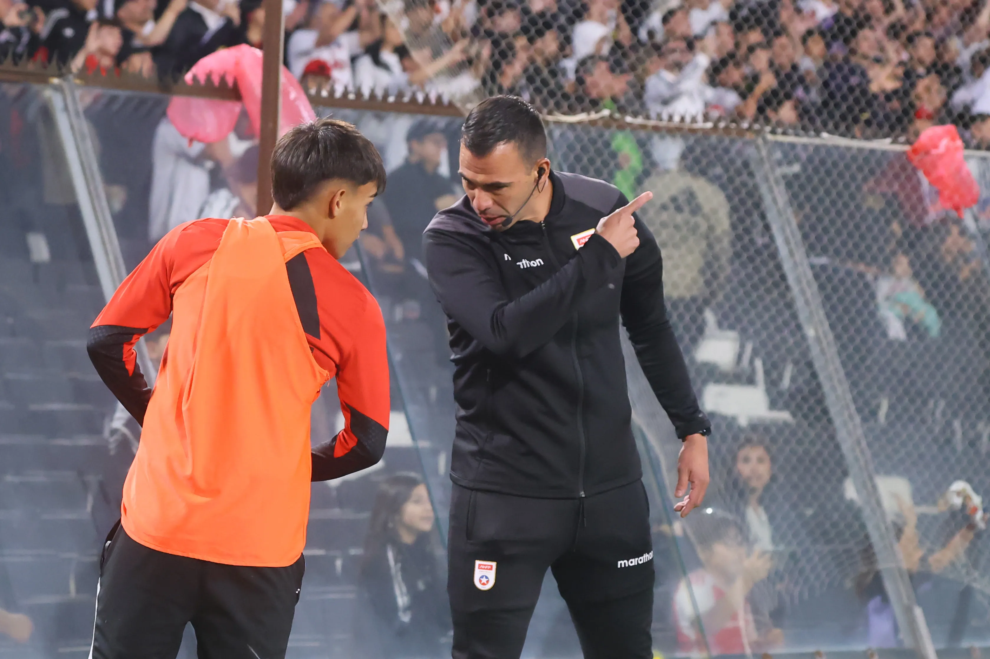 Juan Lara expulsó a Bautista Correa por celebrar el gol con su papá | Foto: Photosport