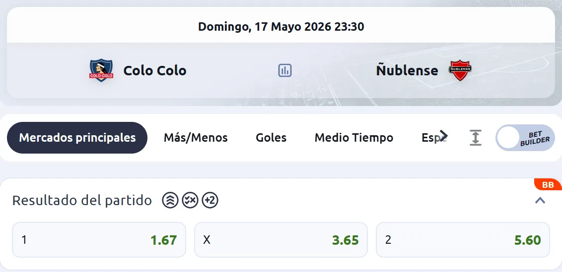 Imagen cedida por Betano el 06/05/26