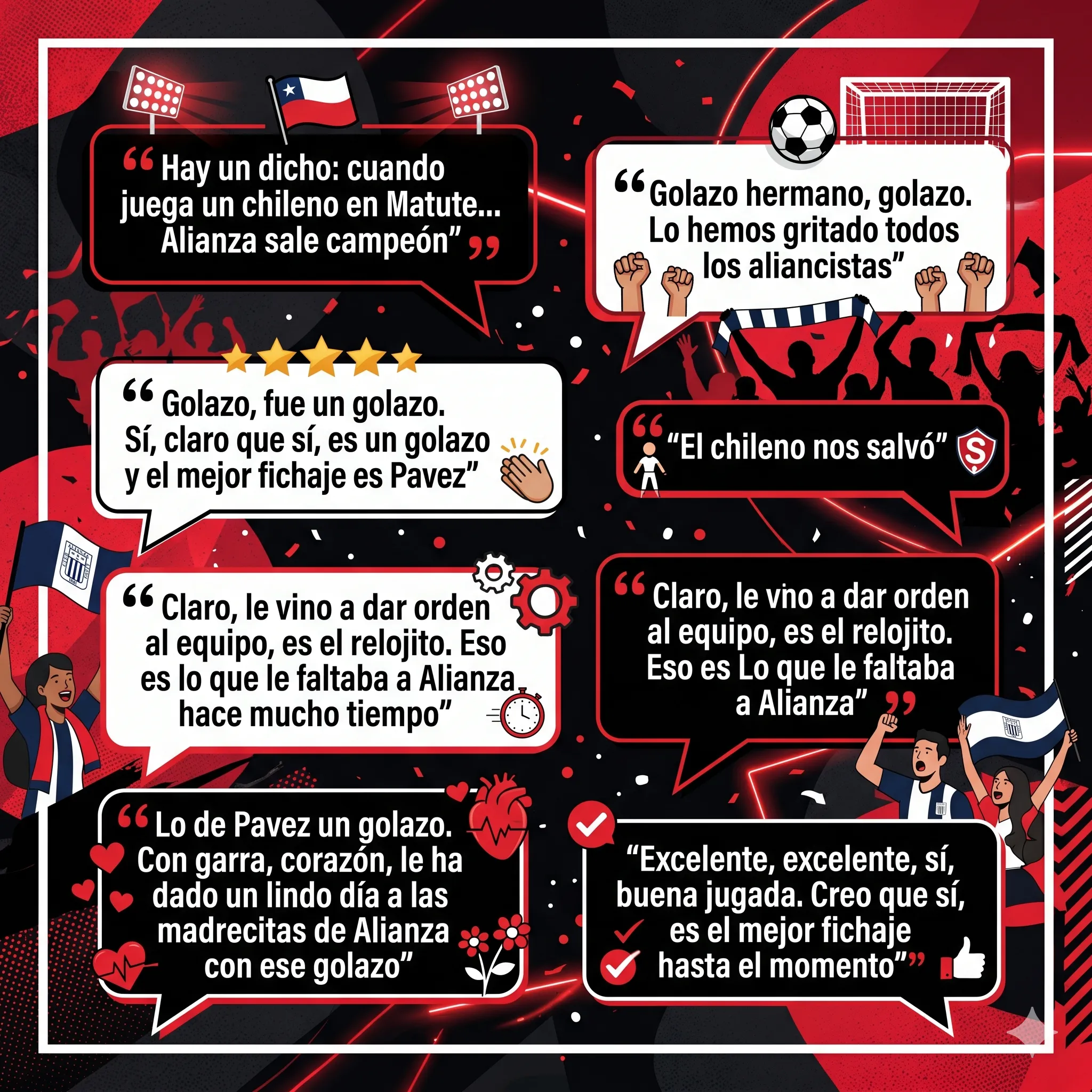 Reacciones de los hinchas. (Imagen creada con Gemini)