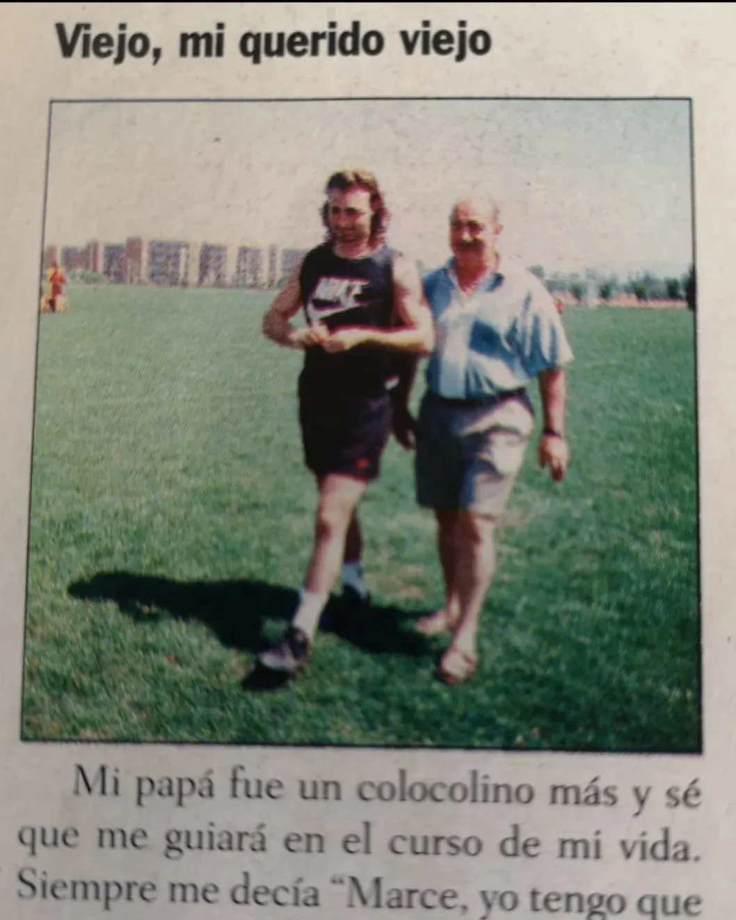 Barticciotto junto a su padre. (Foto: archivo)