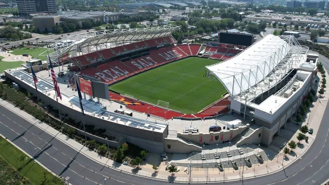 El estadio del Real Salt Lake de la MLS, financiado por Playfly.