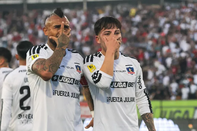 Leandro Hernández anotó en la goleada de Colo Colo.Imagen: Luis Quinteros/Photosport