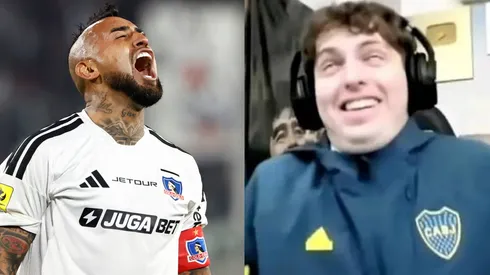 Arturo Vidal es pura felicidad tras el triunfo de Colo Colo.