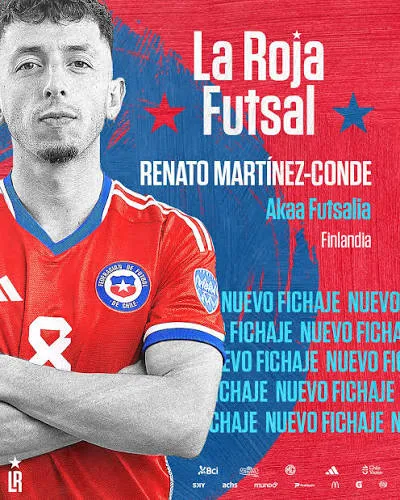 Renato Martínez-Conde, defenderá a Colo Colo Futsal en Copa Libertadores.