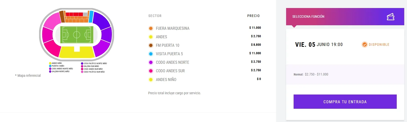 Precios entradas para la Roja femenina.