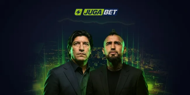 Iván Zamorano y Arturo Vidal, embajadores de JugaBet.