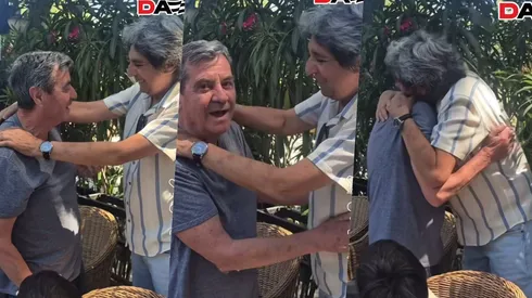 Hermoso encuentro entre Lizardo Garrido y Mirko Jozic emociona a todo Colo Colo.