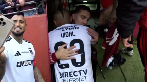 Vidal sorprende en Serena: regaló su short, la camiseta y terminó en ropa interior.