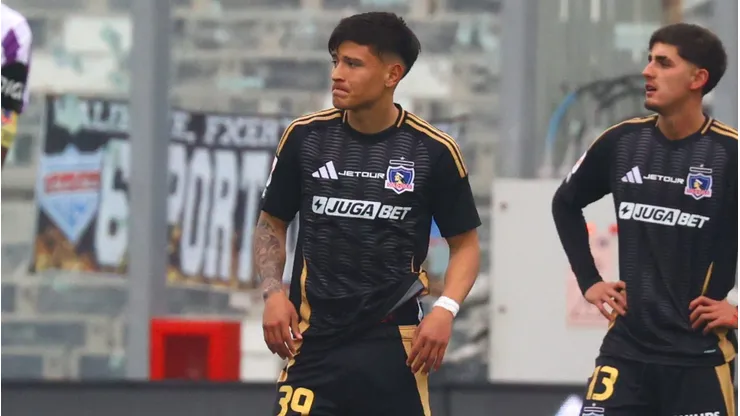 Sebastián Vega, el juvenil que entrenó como titular en Colo Colo.