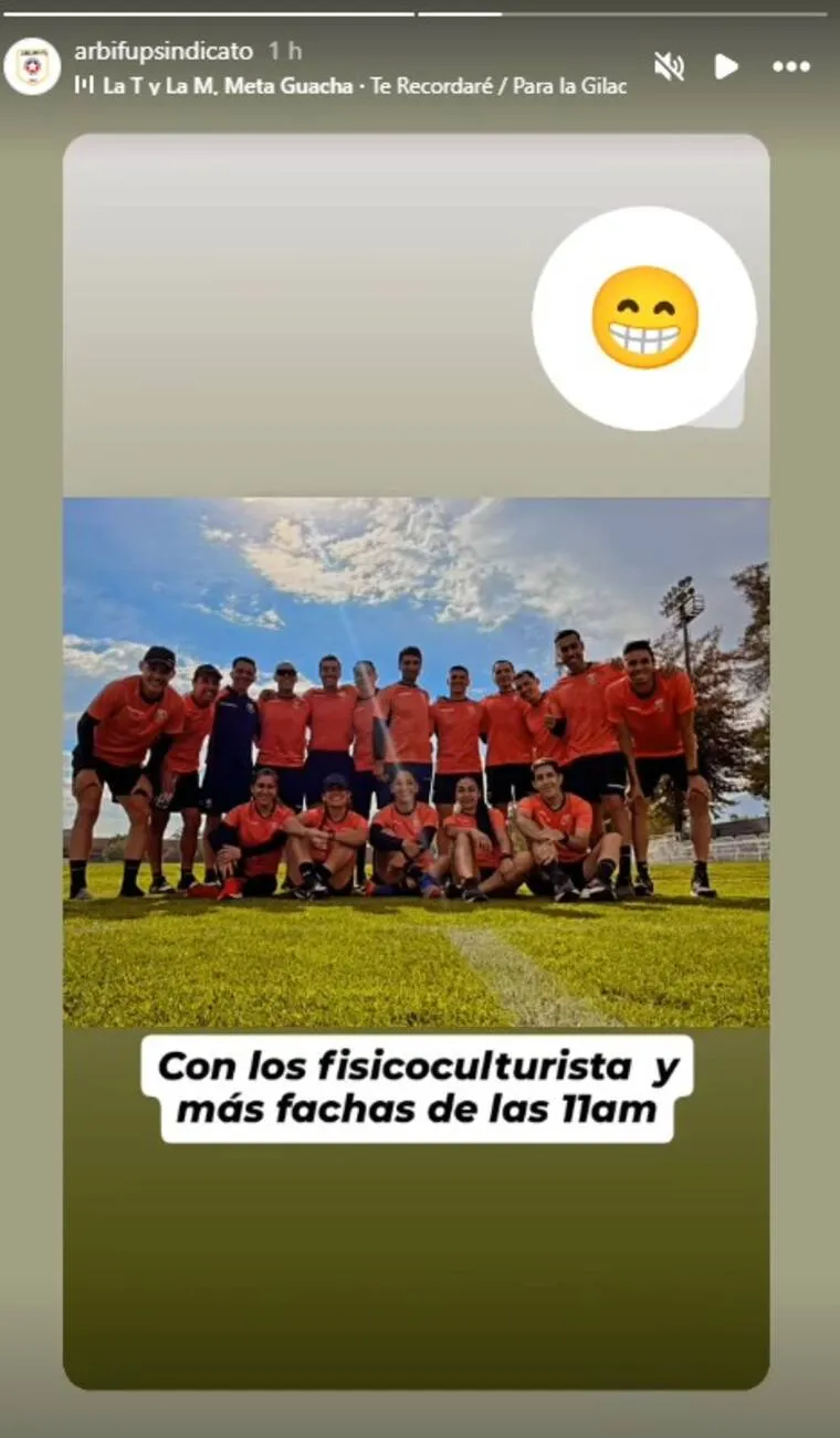 La antigua publicación del sindicato de árbitros tras ofensas de Garnero.