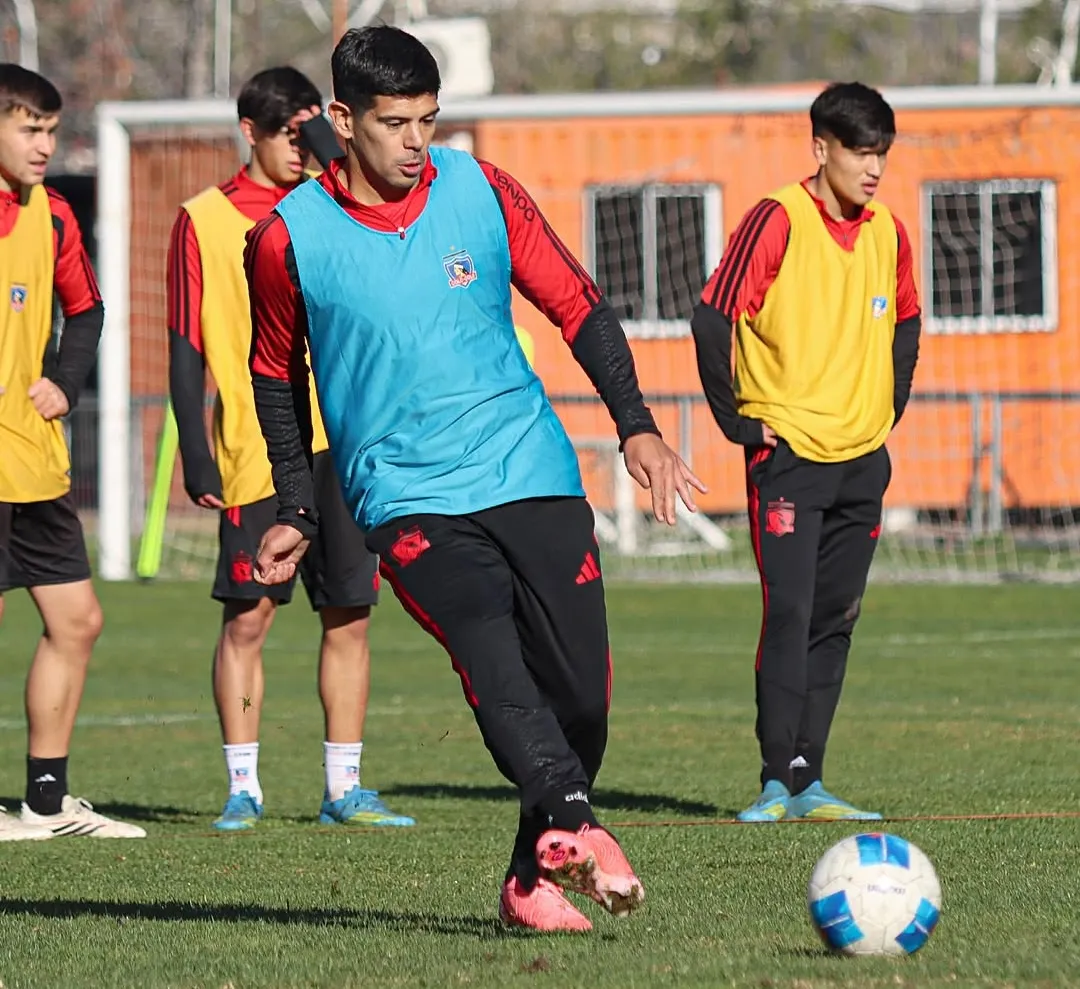 El Huesi llegó hasta el Estadio Monumental a entrenar con la Sub 20. 