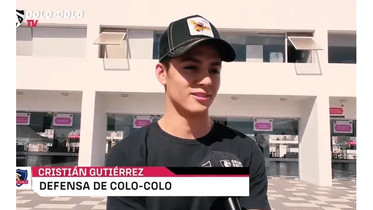 Cristián Gutiérrez cuando volvió a Colo Colo, antes de irse a Canadá.