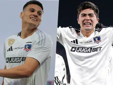Lucas Cepeda aplaude a Felipe Raipán tras su gol en Colo Colo